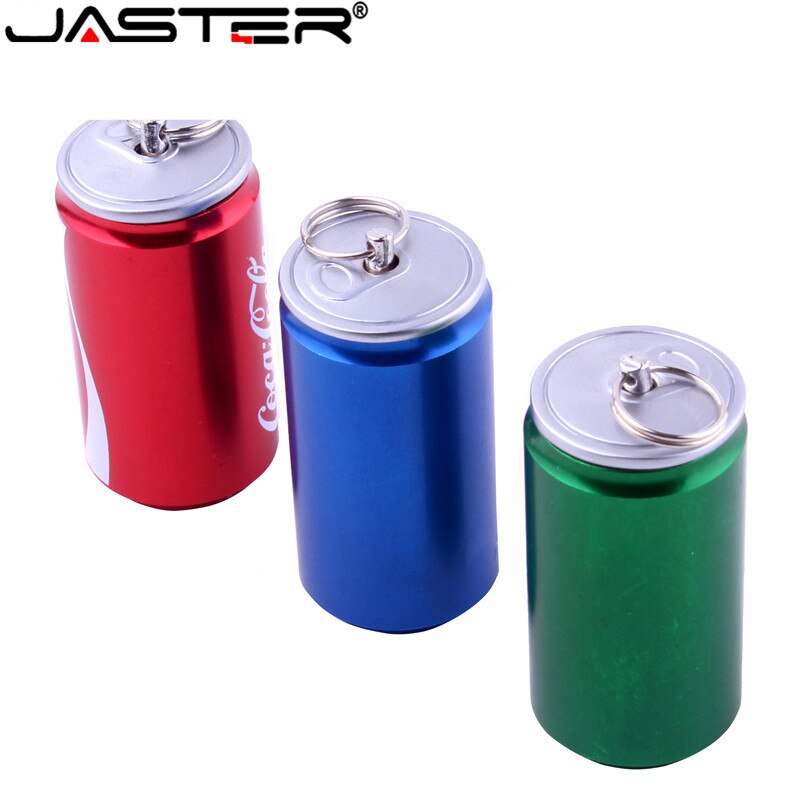 JASTER Nueva simulación Creativa 4GB pen drive 2,0 memoria flash 8GB 16GB32GB 64GB cerveza puede cola puede bebidas puede Modelo USB