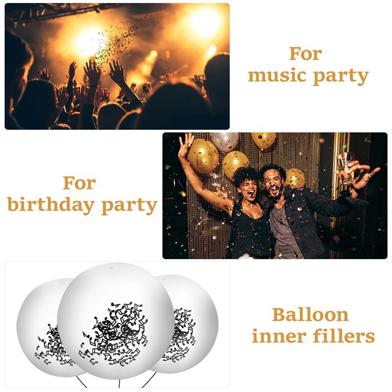 15g Musical Note Confetti Table Decorations Party Supplies for Music Party Birthday Wedding Baby Shower (Assorted Style, Black)