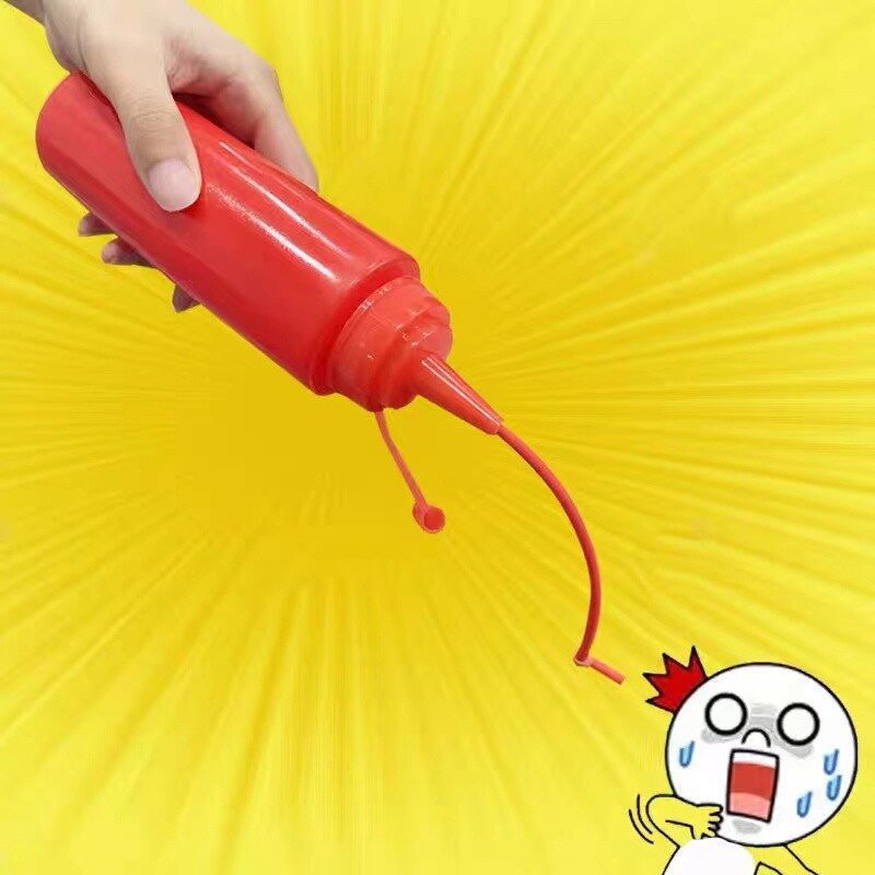 Ketchup Salade Fles Prank Creatieve Decompressie Vent Speelgoed Prank Speelgoed Lege Flessen Liefhebbers Prank Speelgoed Grappige Shocker