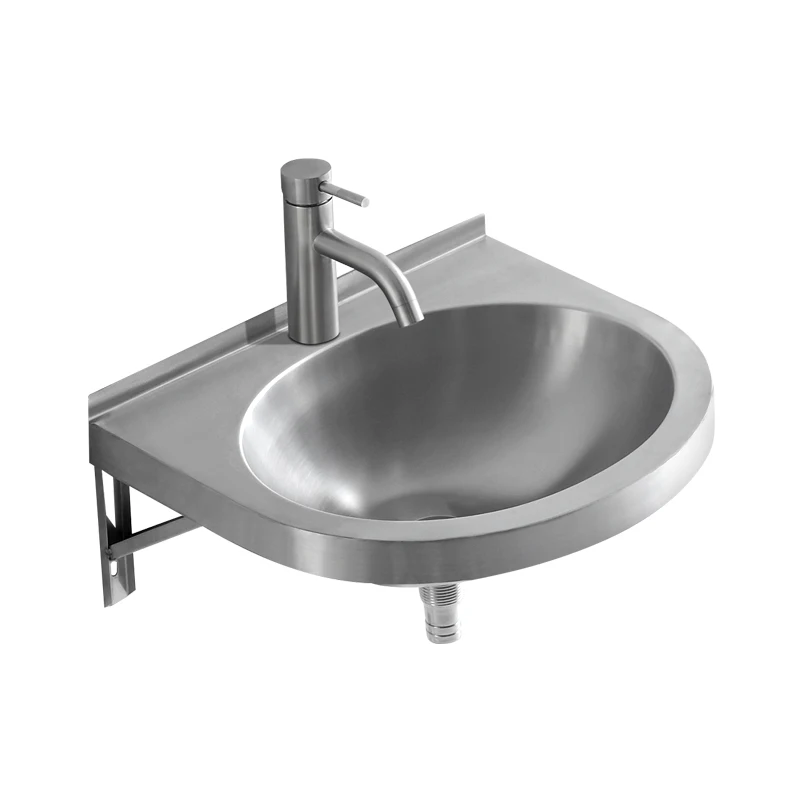 304 Stainless Steel Wash Basin Stain-Resistant Wall-Mounted Sink Large Opening Balcony Sink Rust-Free Bathroom Wash Basin