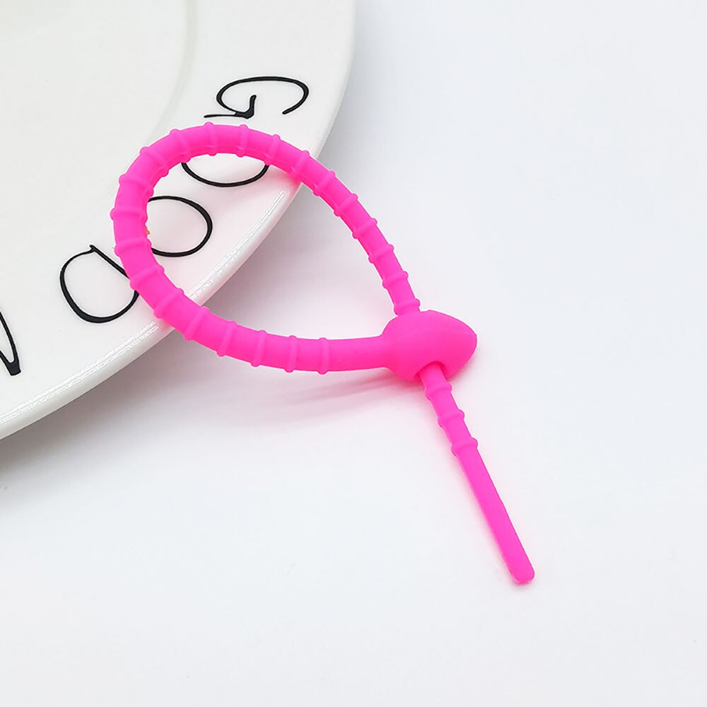 Silicone world Silicone cable ties Cable Strap Clips Wire Organizer Data Cable Clip Cable Tie Cord Winder Holder Keeper Manager: Blue