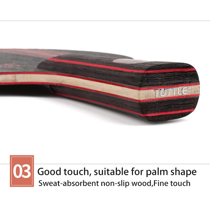 Table Tennis Racket Blade CS FL Long Short Handle Ping Pong Paddle Offensive For DIY Competition Training