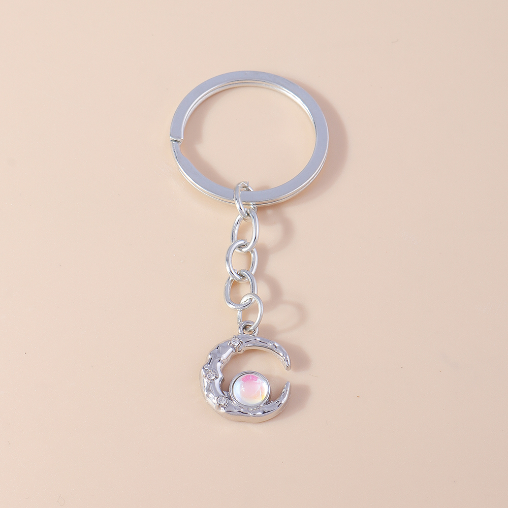 Bella cristallo ciliegia portachiavi strass portachiavi pendenti per le donne ragazze borsetta arredamento incantesimi gioielli fai da te regali: Rosa scuro