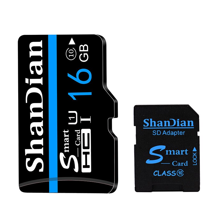 SHANDIAN Micro SD Card Memory Card 32GB cartao de memoria Class 10 64GB carte memory 16gb 8GB TF Card 16GB: 16GB