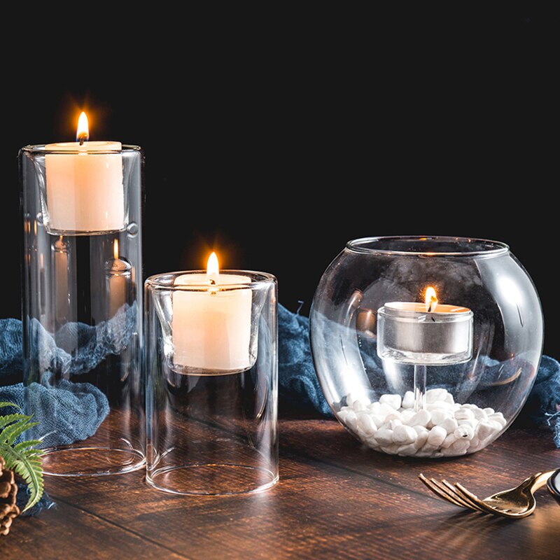 Clear Votive Kaars Houder Glas Theelicht Kaarshouder Bruiloft Decoratie Tafel Centerpieces Theelichthouder
