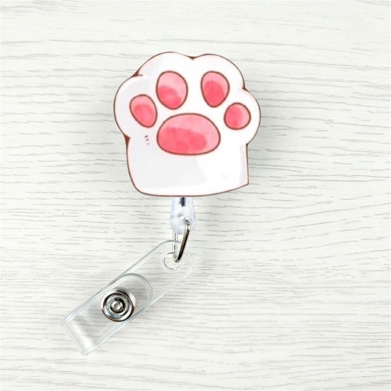 1 Pcs Cute Cartoon Mini Retractable Badge Reel elephant monkey Lanyards ID Name Card Badge Holder Clip Student Badge Holder