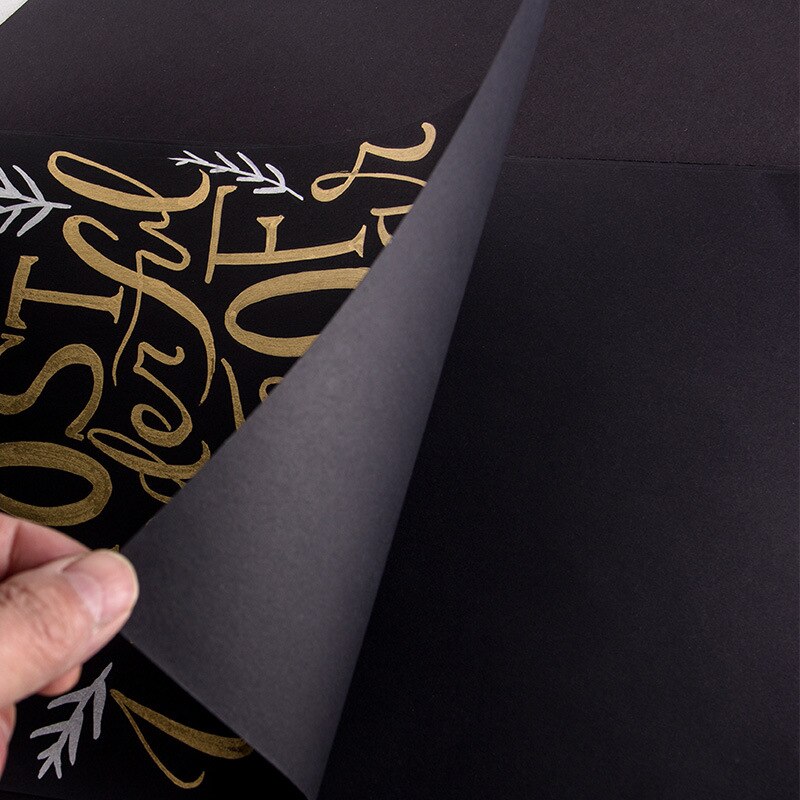 A4 Black Card Painting Sketch Sketch Comic Black Cardboard Painting Black Paper