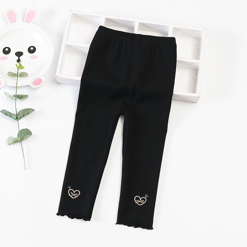 Leggings para niñas pequeñas, primavera, 2022: Negro