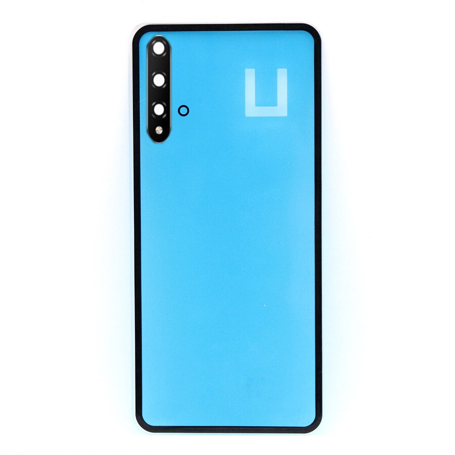 Zonder Logo Voor Huawei Honor 20 Batterij Cover Terug Glas Achterpaneel Behuizing Deur Case + Camera Lens Vervanging + sticker YAL-L21
