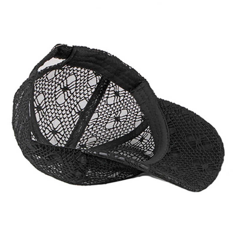Xdanqinx Verstelbare Size Vrouwen Hollow Ademend Baseball Caps Mesh Cap Zomer Ventilatie Kant Vrouwelijke Hoed Merken Cap