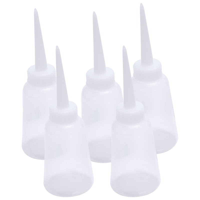 5Pcs Industriële Plastic Lijm Gel Olie Knijpfles Dispenser 150Ml: Default Title