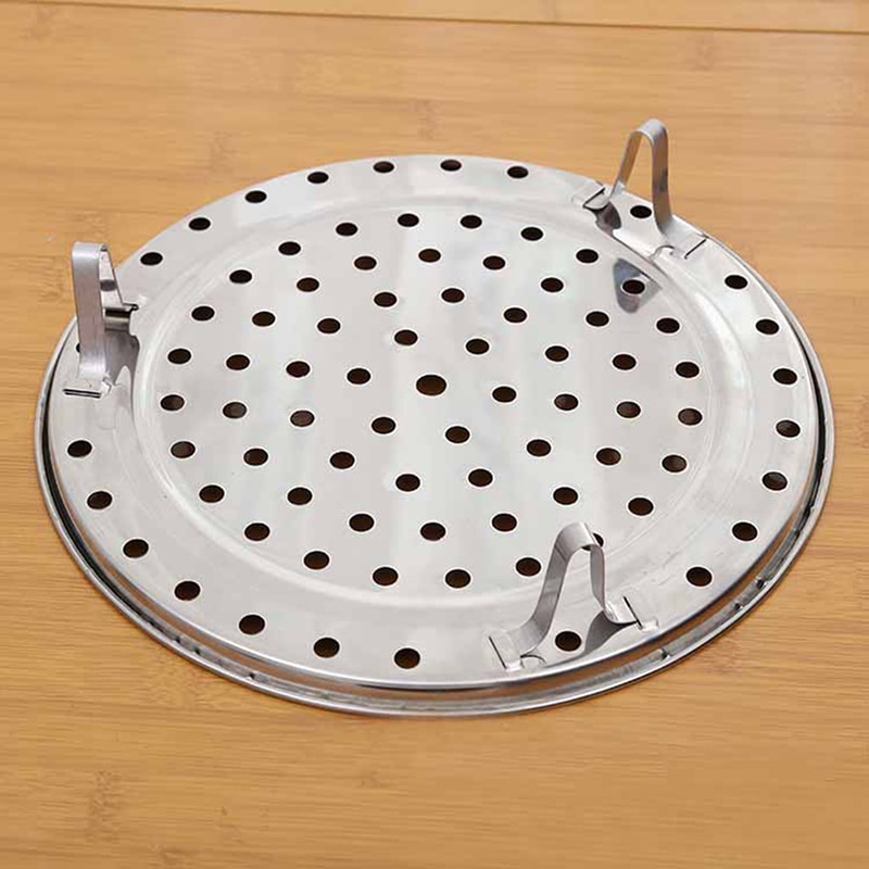 1pc Stainless Steel Steamer Rack Insert Stock Pot Steaming Tray Stand Cookware Tool