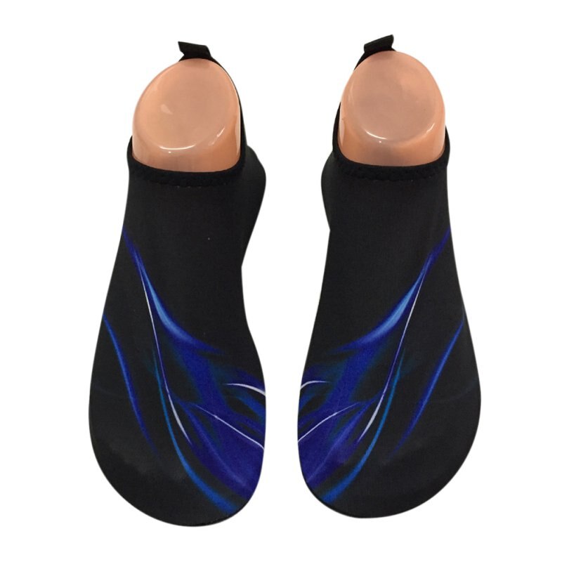 Buty do wody drukowane składane elastyczny elastyczny pokrowiec na obuwie Outdoor Beach pływanie odzież sportowa: Niebieski / Xxxl