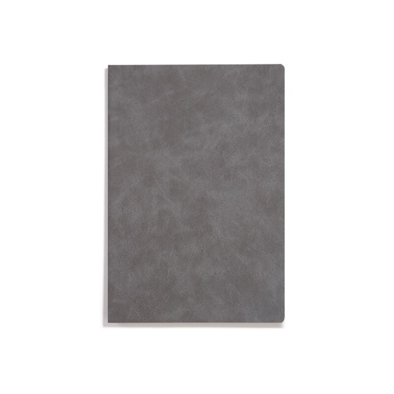 Classic Notebook Faux Leather Intimate Notepad A5 Thickened Stationery Calligraphy Book Simple Office With Temperament: gray