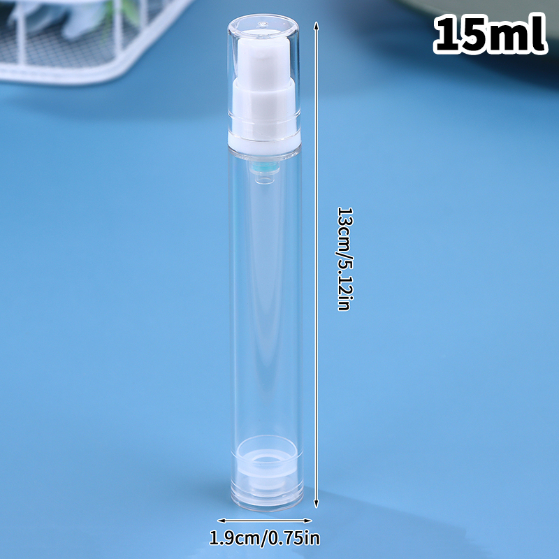 5/10/15ml mini draagbare vacuümflesjes, lege vloeibare lotionsprayflesjes, navulbare make-up cosmetica parfumflesjes: Pruim