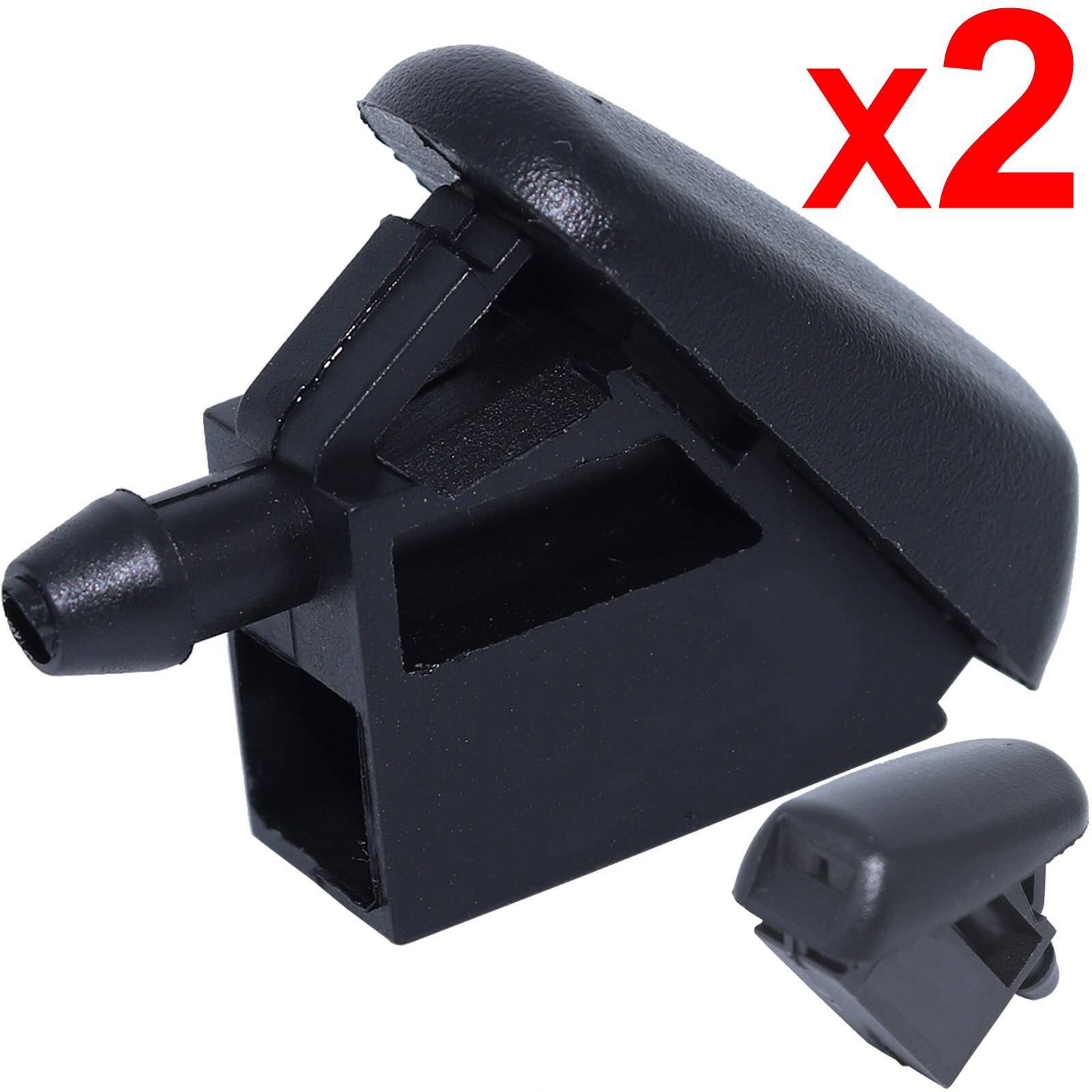 2X Voor Ford Fiesta MK5 2001 2002 2003 2004 2005 2006 2007 Buitenkant Voorruit Ruitenwisser washer Jet Nozzle