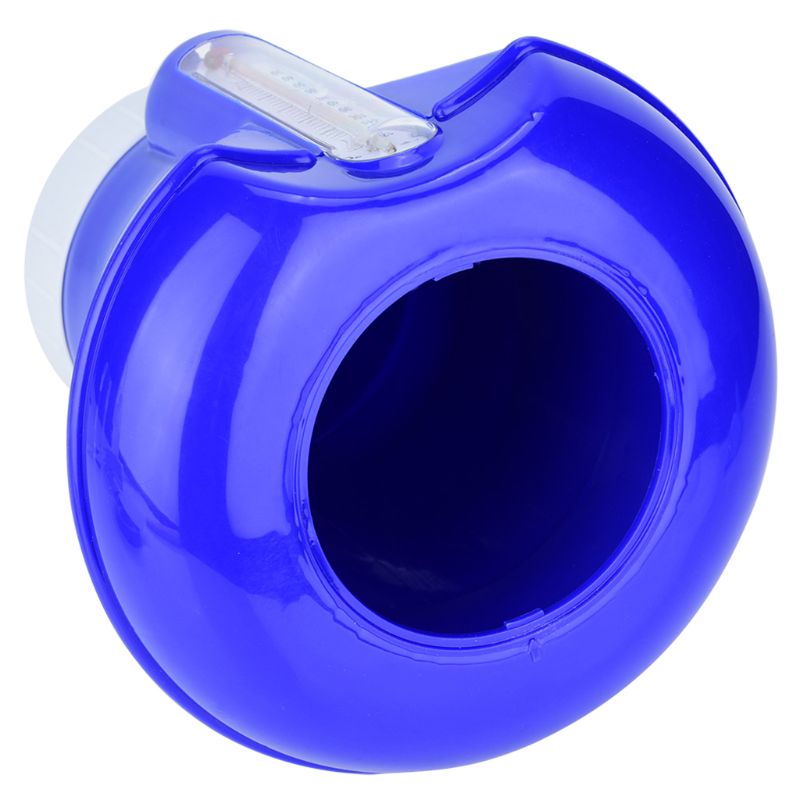 8 Inch Swimming Pool Floating Chemical Chlorine Tablet Dispenser Feeder Applicator with Thermometer Spa Tub Supplies A69D