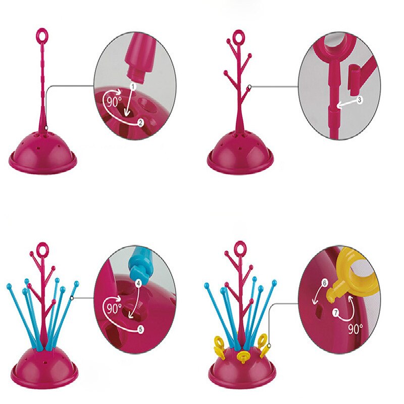 Babyflaskor torkställning glas bänkskiva escorredor de mamadeira torkning rengöring torktumlare avloppsförvaring torktumlare