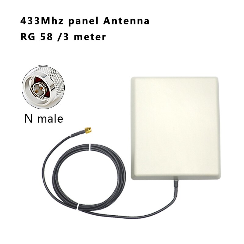 Fabrik preis hoch gewinnen 14dBi 433Mhz 4G WIFI drinnen draussen wasserdichte gerichtet Antenne: 433Mhz N männlich