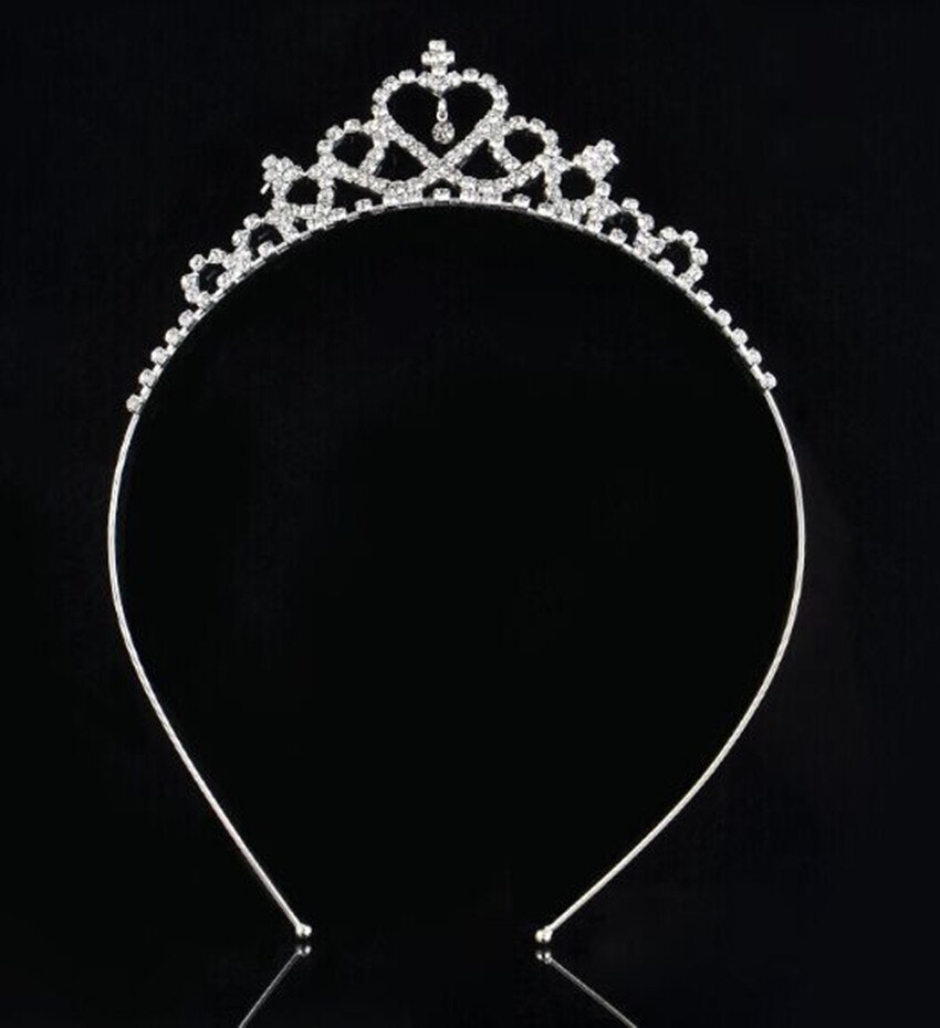 Rhinestone Tiara Hair Band Kid Girl Bridal Princess Prom Crown Headband Prom Bride Bridesmaid Wedding Party Accessiories
