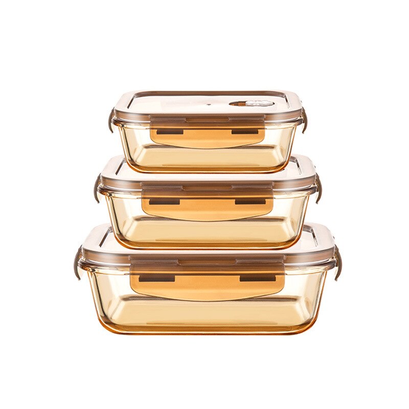 Heat Resistant Glass Fresh Keeping Lunch Box for Kids Women Men Food Storage Meal Prep Containers Japanese Snacks Bento Box