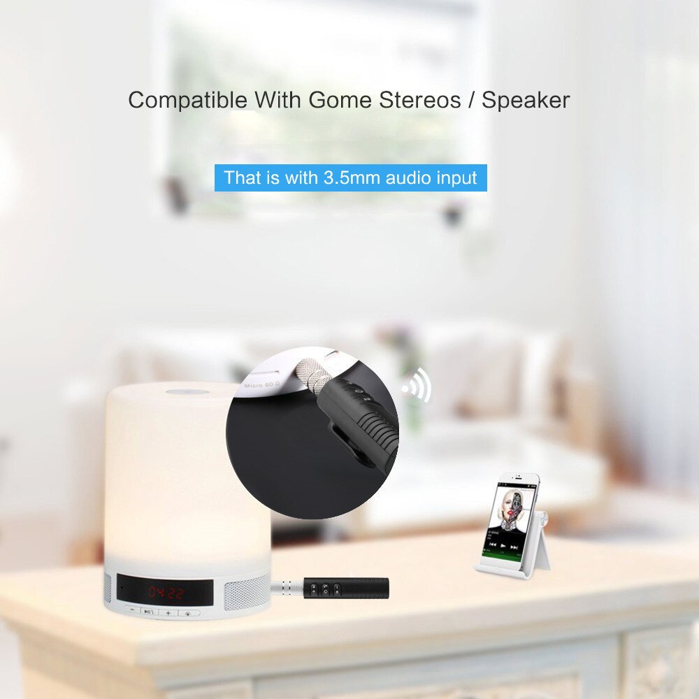 3.5mm jack bluetooth adapter håndfri bluetooth aux dongle mini lyd receptor bluetooth modtager til auto bilsæt musik
