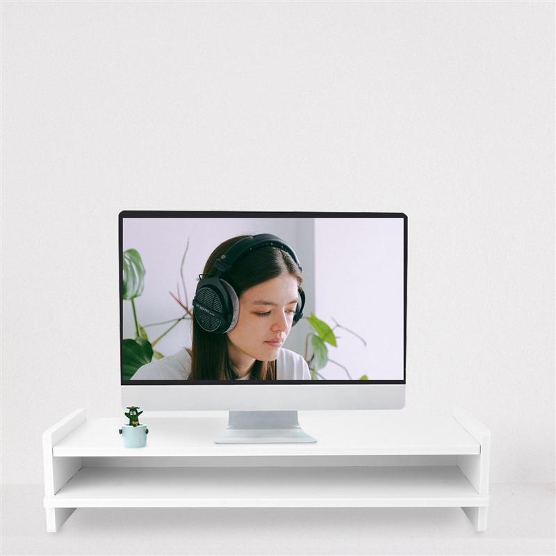 Desk-Holder Shelf Laptop-Stand Plastic Desktop Monitor Stand Computer Screen Riser Shelf Plinth Strong Laptop Stand Desk Holder