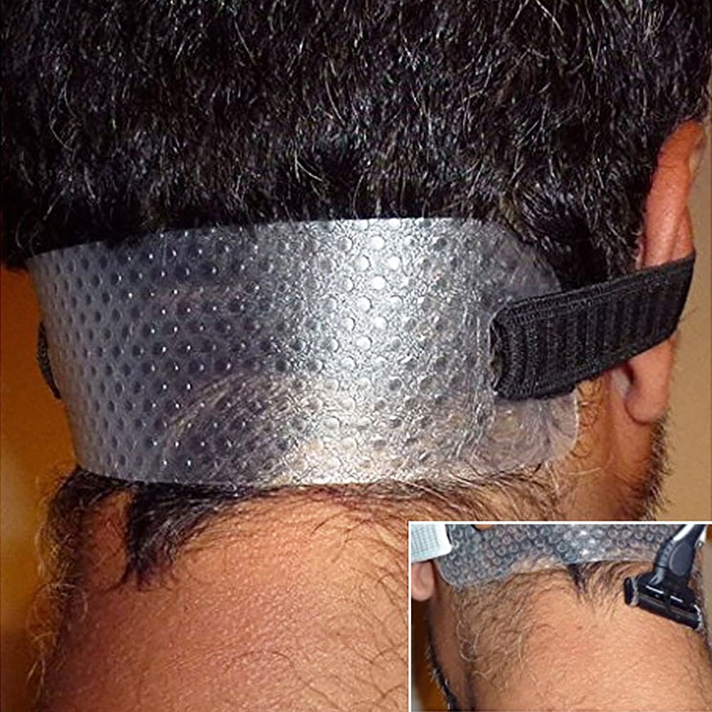 Hals Hair Cut Gids Gebogen Haarlijn Clipper Trimmen Scheren Sjabloon Stencil Mannen Baard Vormgeven Styling Tool