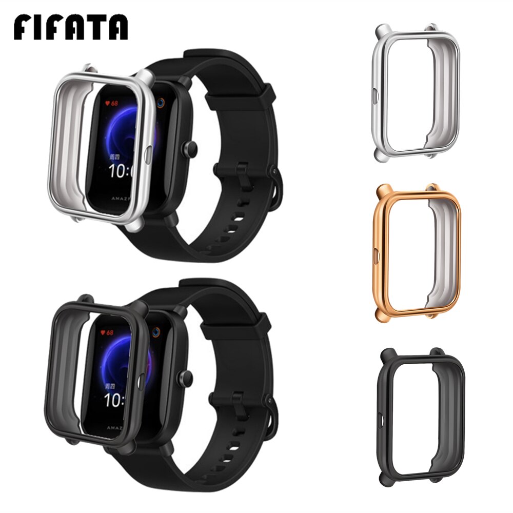 FIFATA poszycia miękkie etui TPU dla Huami Amazfit bip u pro case чехол Protector Shell dla Amazfit Bip U/Bip S/GTS 2 Mini zderzak