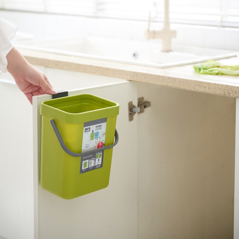 Wall-mounted Folding Sorting Trash Can Household Convenient Toilet Trash Can Large Capacity Kitchen Storage Bin