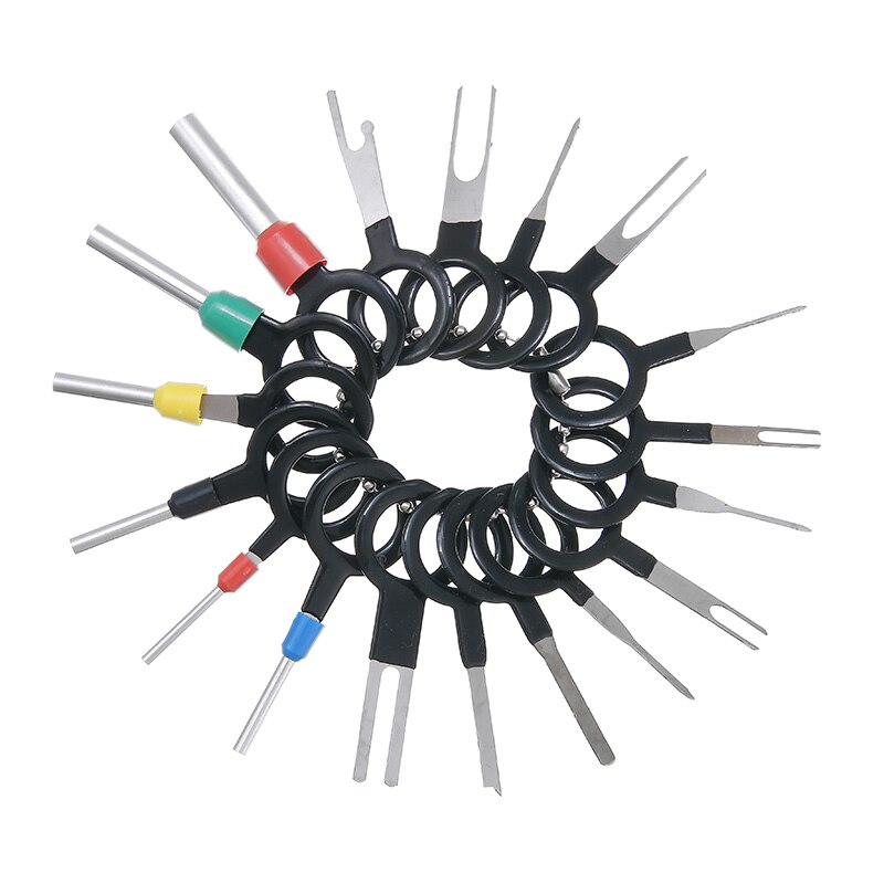 57pcs/Set Pin Ejector Wire Kit Extractor Auto Terminal Removal Connector Kit Wiring Crimp Connector Pin Extractor