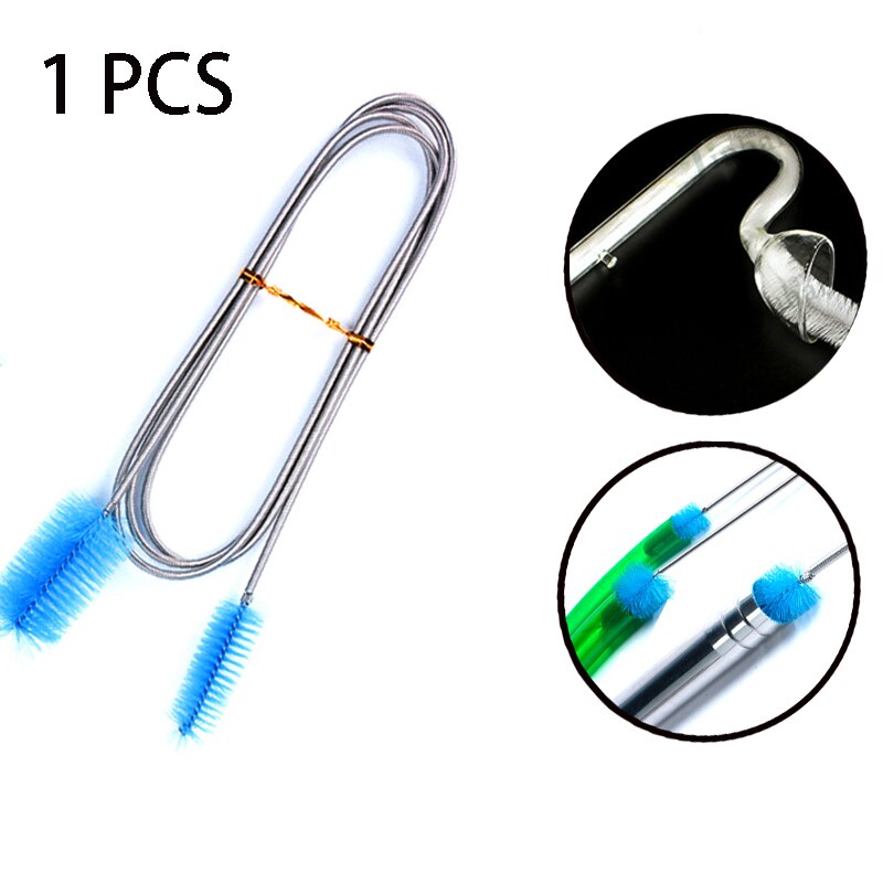 Zrdr Skimmer Glas Lelie Pijp Spin Oppervlak Instroom Uitstroom 13/17Mm Aquarium Water Plant Tank Filter Ada aquarium Filter: brush / 13mm