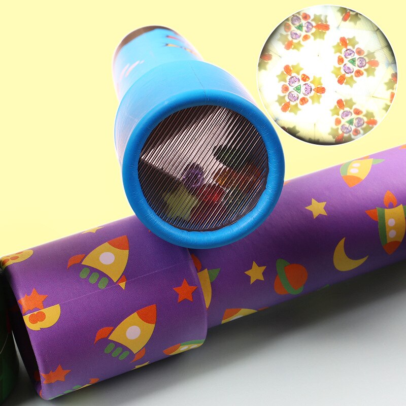 Kids 19cm Scalable Rotation Kaleidoscope Magic Changeful Adjustable Fancy Colored World Toys For Children Autism Puzzle Toys