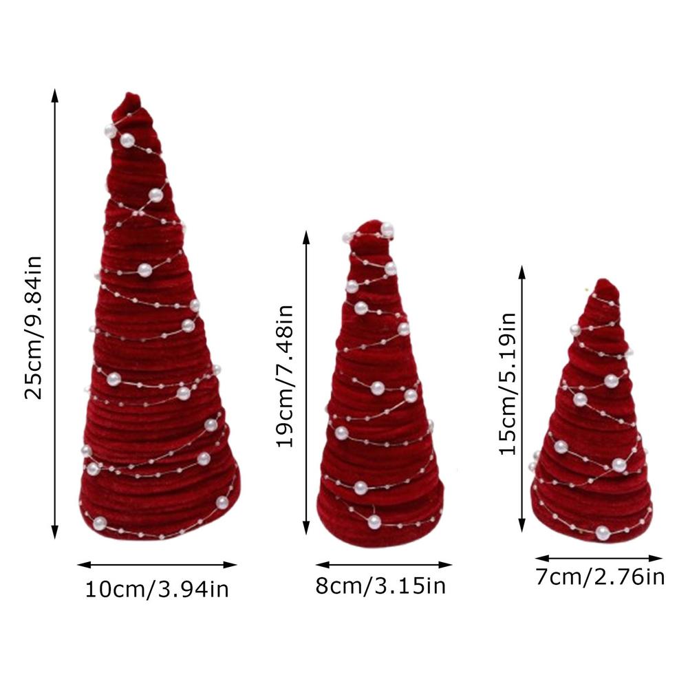 Schreibtisch-Weihnachtsbaum, Vliesstoff, Weihnachtsbaum, realistischer künstlicher Weihnachtsbaum, Miniatur-Weihnachtsfiguren, einzigartig: Ursprünglich Titel