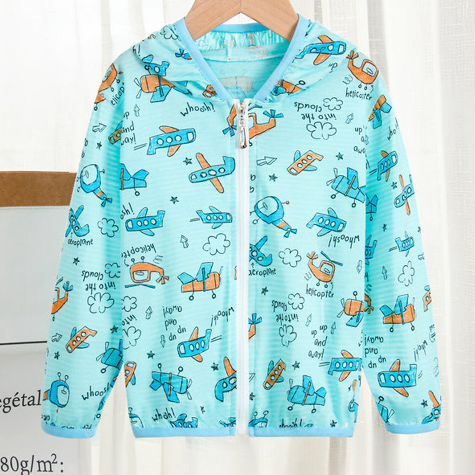 Zomer Stijl Peuter Kids Jongens Meisjes Cartoon Zonnebrandcrème Jassen Hooded Jassen Rits Jassen Vogue Zon Kleding