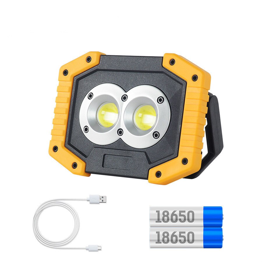 ZHIYU-foco Led portátil de 3000lm, luz de trabajo superbrillante, recargable para acampar al aire libre, linterna Led con batería de 18650: package D