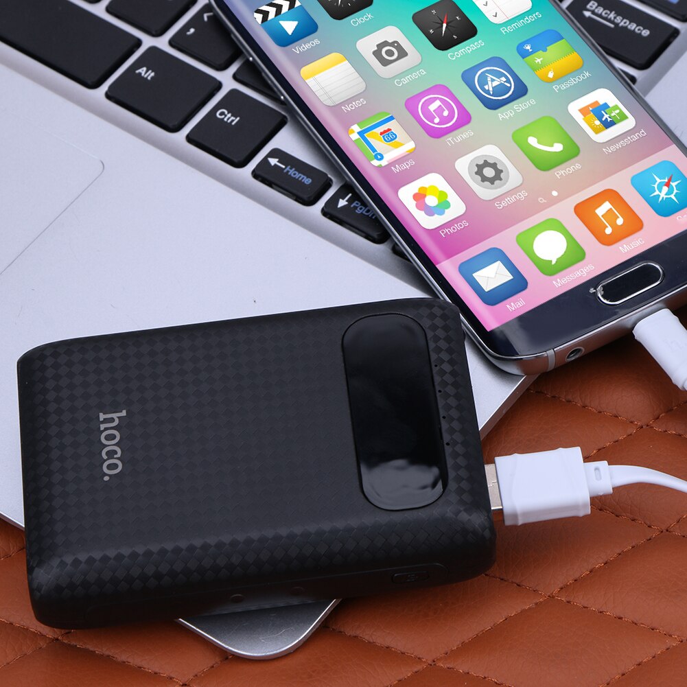 Portable Dual USB 10,000mAh LCD External Battery Charger Power Bank-153009