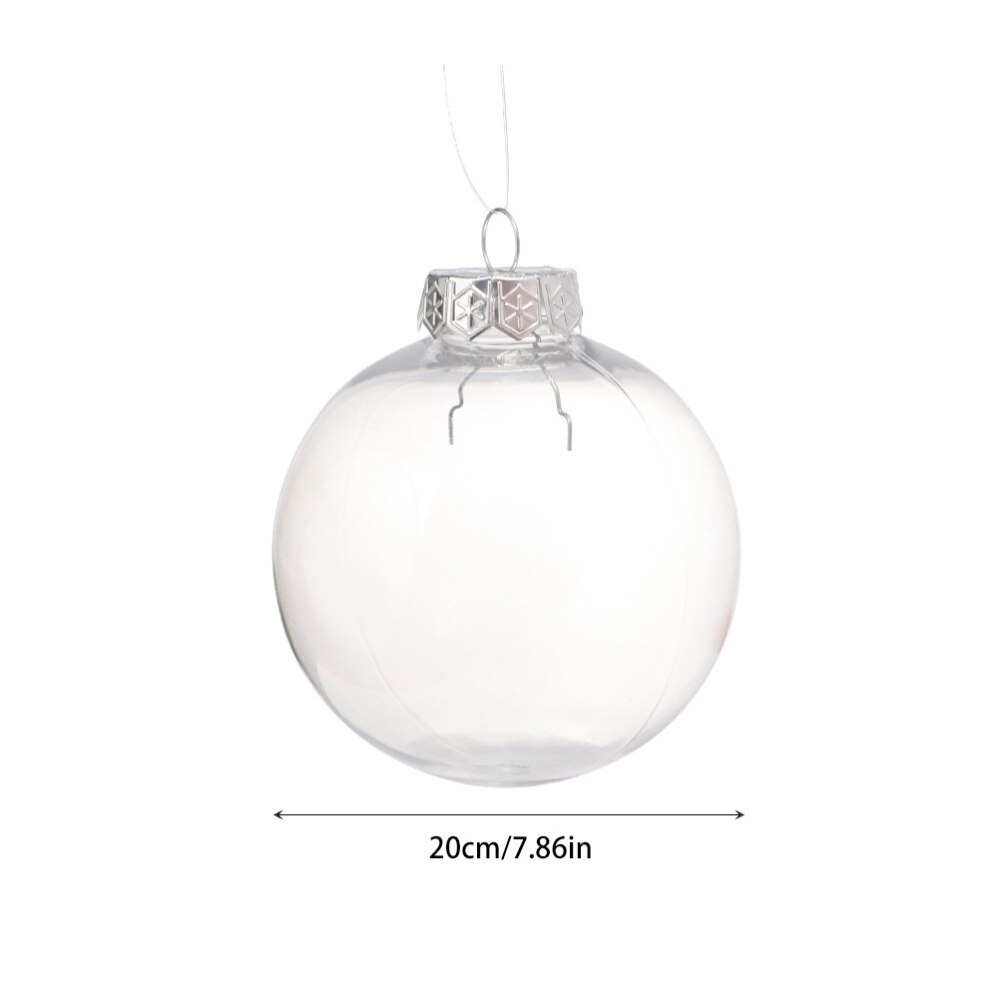 6Pcs Decorative Ball Transparent Ball Hollow Ball Hanging Ball Decor for Home Festival Party