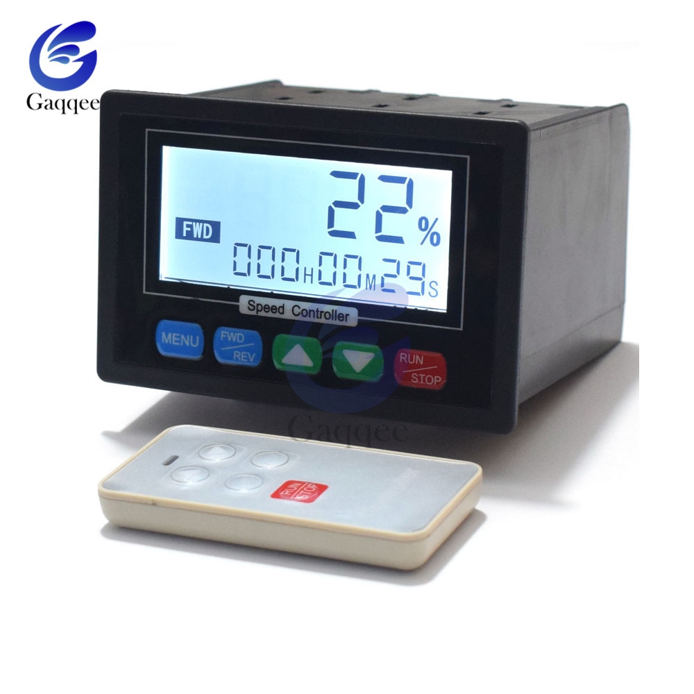 DC 10-55V 50A TD59 LCD Digital Display PWM DC Motor Speed Controller with Remote Control 0 -100% Adjustable