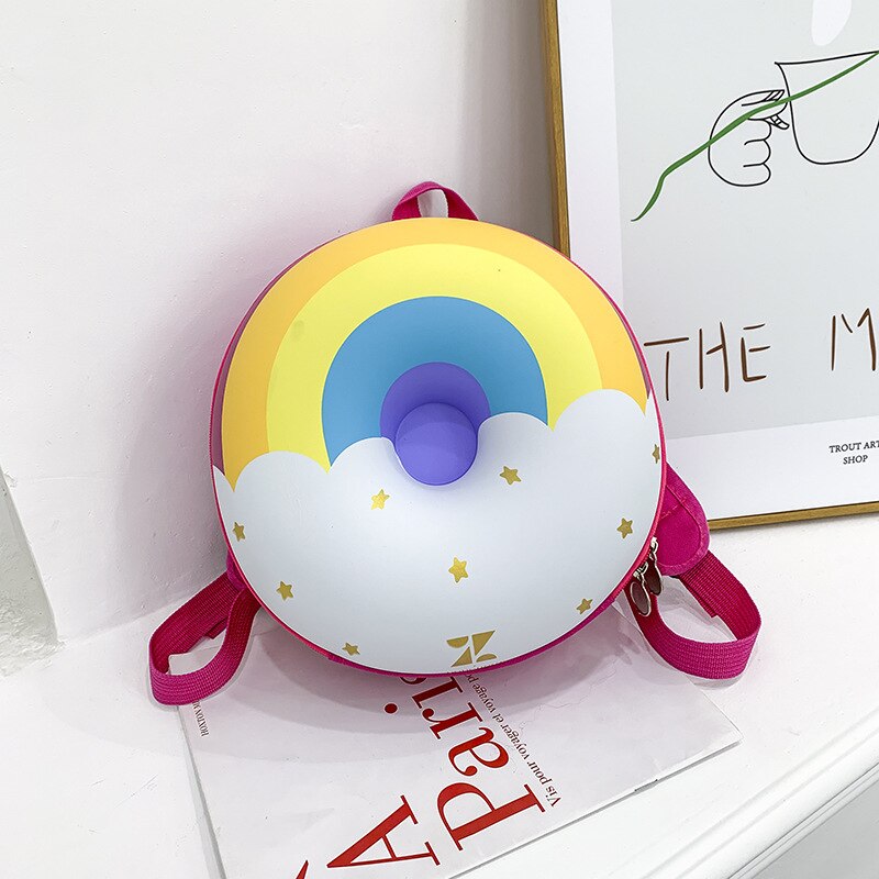 Donuts bedrukte rugzak voor baby's, kleuterschooltassen, schattige cartoontassen, kinderdagverblijf, peuters, boekentassen