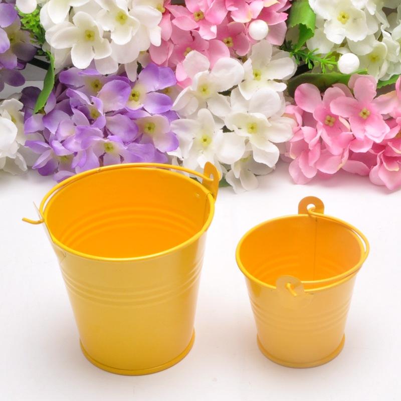 Mini cuve en fer blanc | Petits tonneaux décoratifs Anti-décongélation couleur vive Durable
