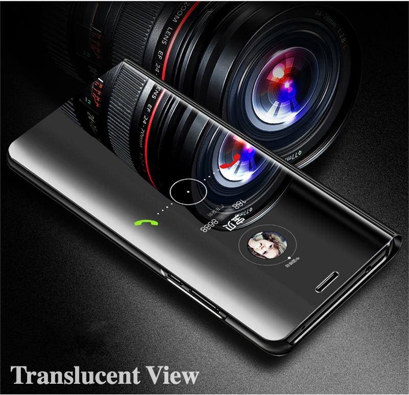 Skinlee Mirror View Smart Flip Case For Honor 10X Lite Shockproof Cover For HONOR 10X Lite Phone Case