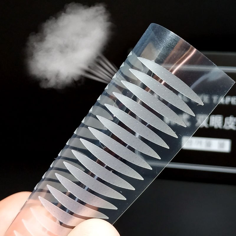 1 Vel Grote Ogen Make Up Ooglid Sticker Dubbele Vouw Zelfklevende Ooglid Tape Stickers S/L Make Clear beige Onzichtbare Tool L2: transparent  olive