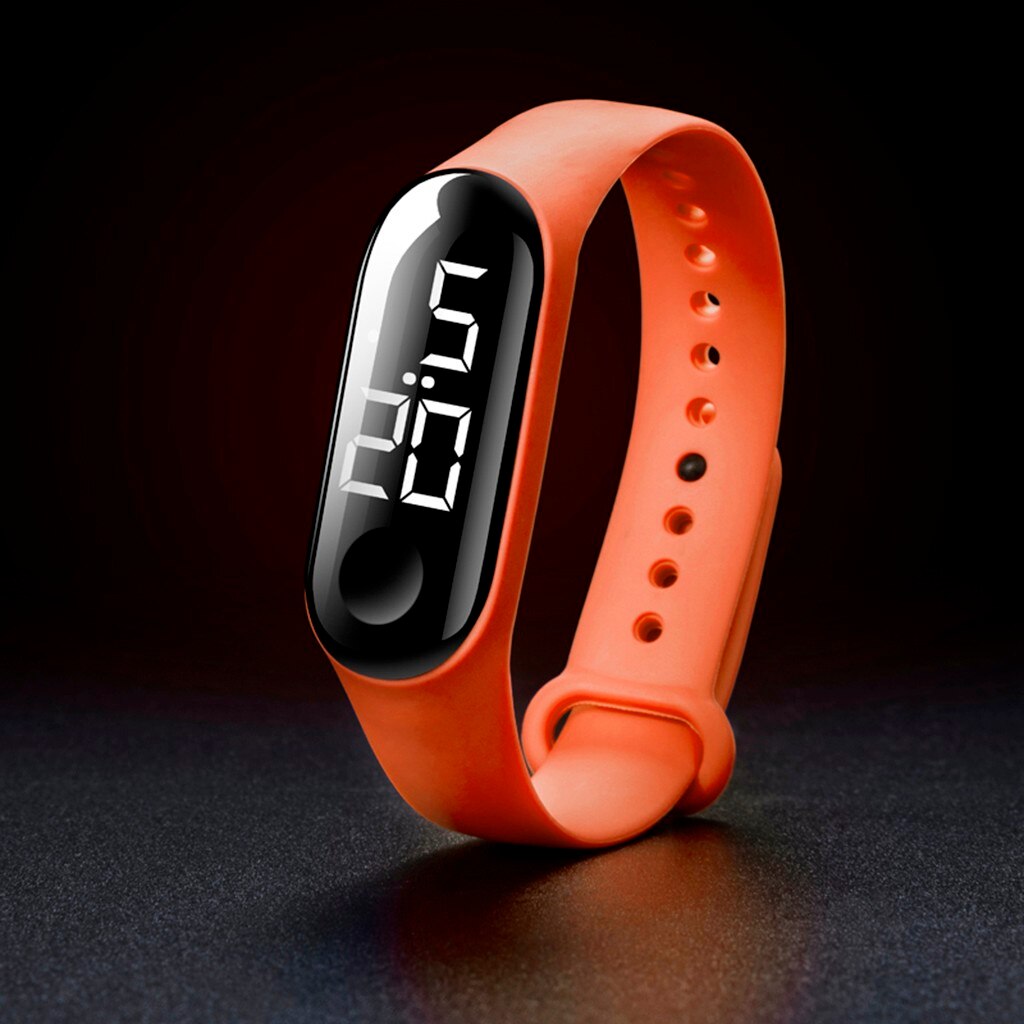 Horloges Led Elektronische Sport Lichtgevende Sensor Horloges Mode Mannen En Vrouwen Eenvoudige Waterdichte Horloges Alarm Outdoor: D