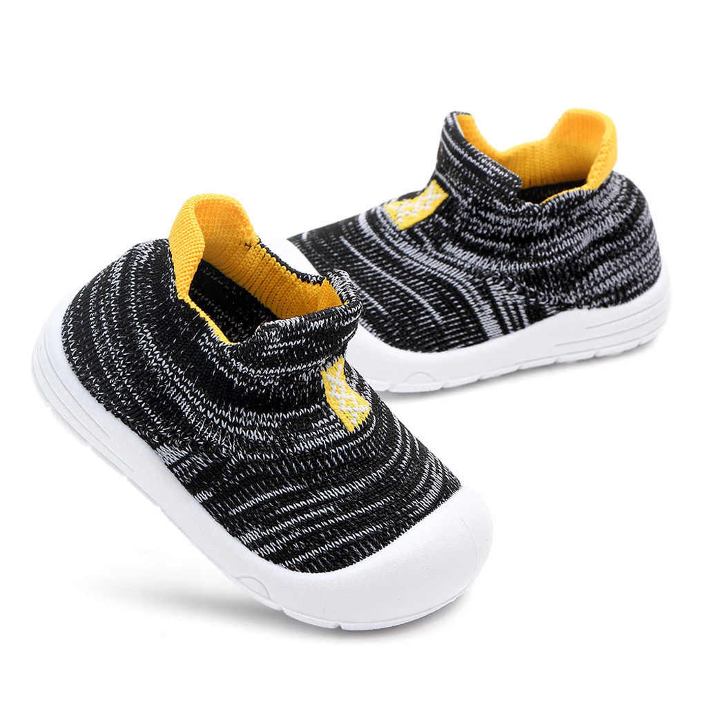Chaussures de Sport à enfiler pour bébé, baskets à enfiler pour enfants, en maille solide, garçons et filles, tendance