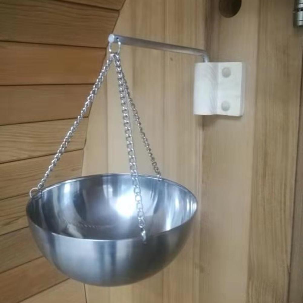 Akcesoria robić sauny ze stali nierdzewnej sauna aromat miska kubek sauna olej aromaterapeutyczny kubek uchwyt na olejki miska robić sauny i spa