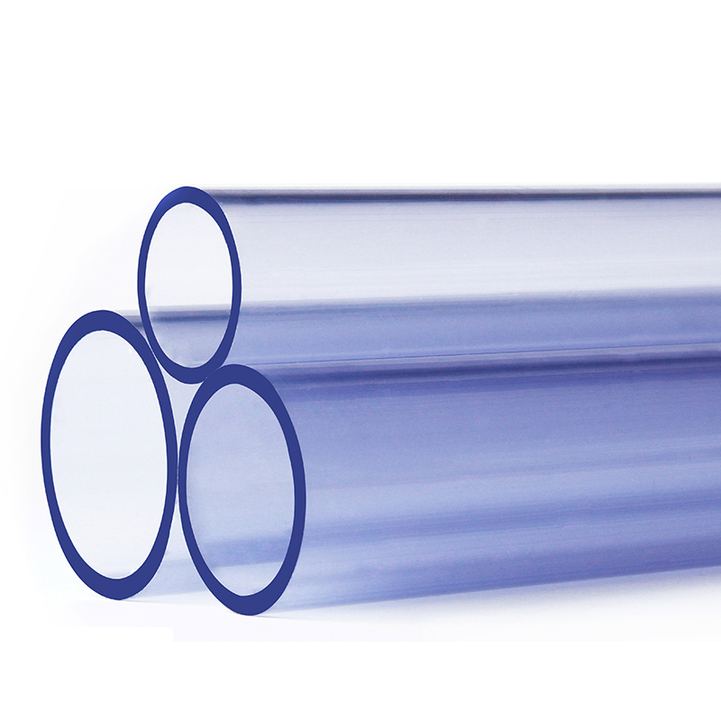 Transparent UPVC Tube PVC Pipe Aquarium Pipe Water Tank Fittings Hard UPVC Tube Water Garden Pipe 1Pcs 50cm