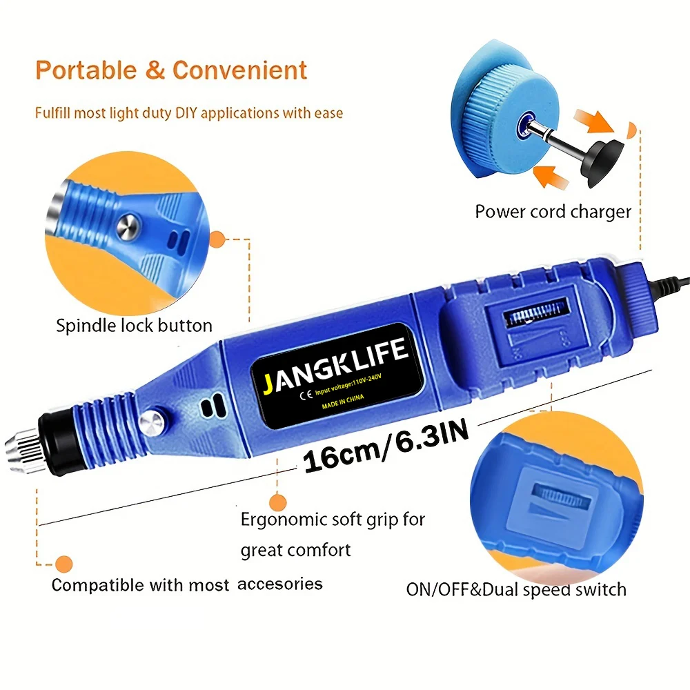 9v miniborrar elektriska snidpennor med variabel hastighet roterande verktygssats gravör för slipning och polering
