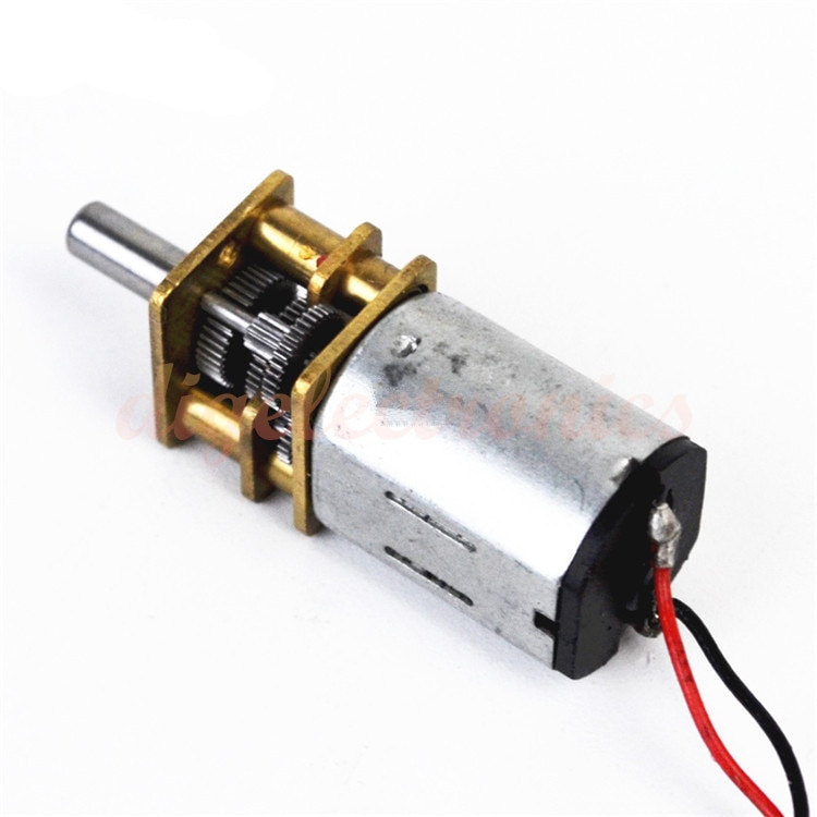 DC3V/3.7V/5V/6V N20 Mini Micro Metal Gear Motor Low Speed Motor 55rpm/Min Gear Wheel DC Motors Gear Reduction Motor
