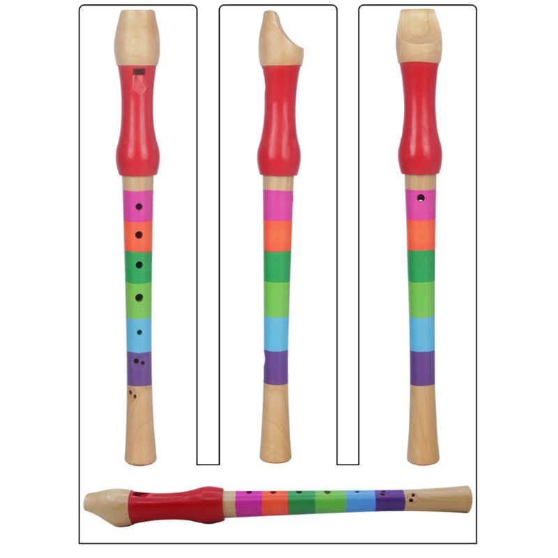 Playing Musical Instrument Wooden Eight Hole Treble Flute M5TC